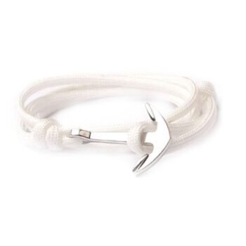 White Anchor Bracelet