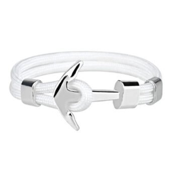 Silver Anchor Bracelet For Men