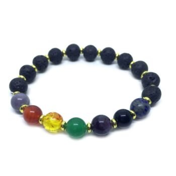 Lava Bead Chakra Bracelet