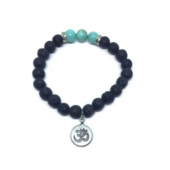 Natural Lava Stone Chakra Bracelet