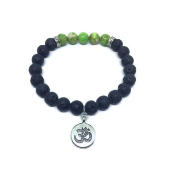 Chakra And Lava Stone Bracelet