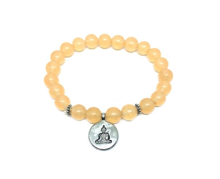 Genuine Citrine Bead Bracelet