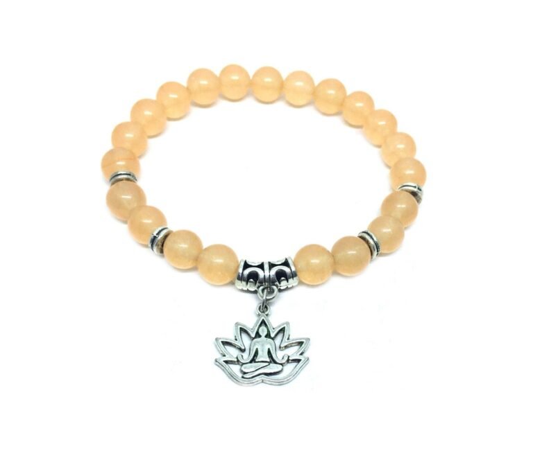 Citrine Yoga Charm Bracelet