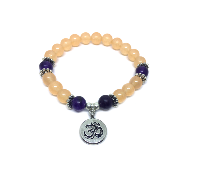 Citrine And Amethyst Bracelet