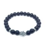 Black Tourmaline Hamsa Bracelet