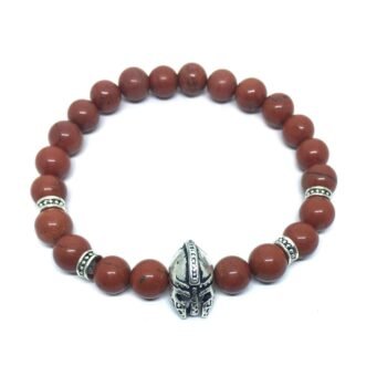 Mens Jasper Bead Bracelet