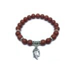 Jasper Jesus Charm Bracelet