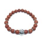 Red Jasper Bead Bracelet