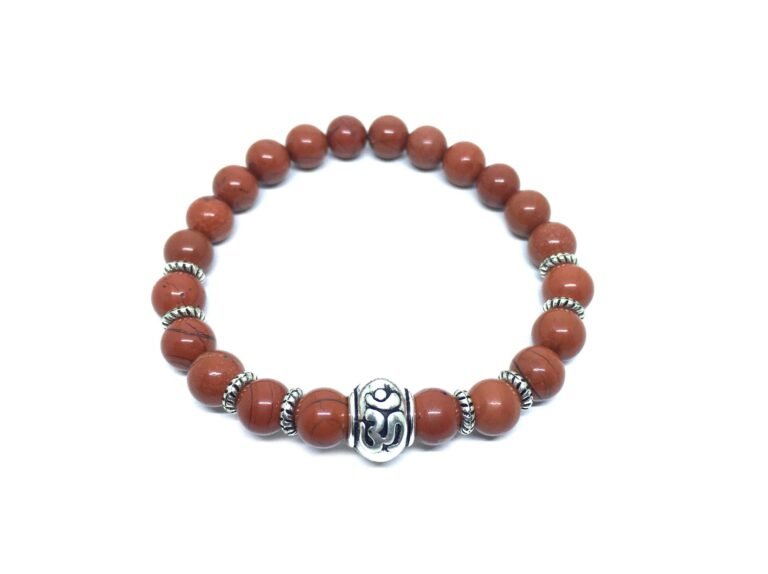 Red Jasper Bead Bracelet