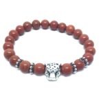 Jasper Bead Leopard Bracelet