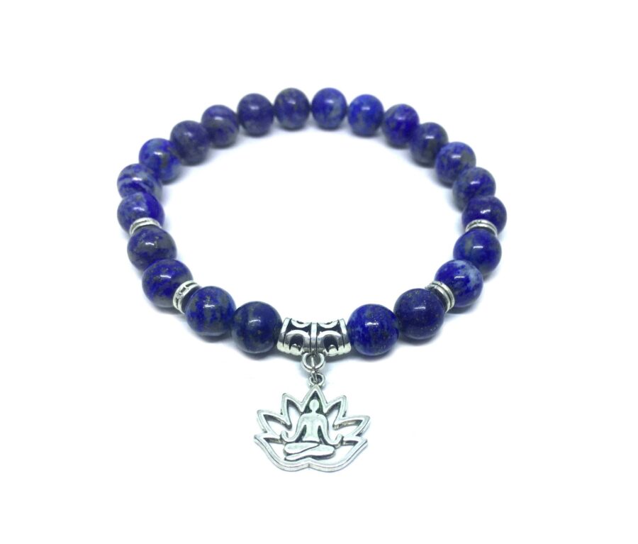 Lapis Lazuli Yoga Charm Bracelet