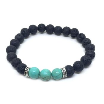 Turquoise Lava Stone Healing Bracelet