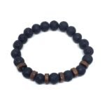 Mens Lava Bead Bracelet