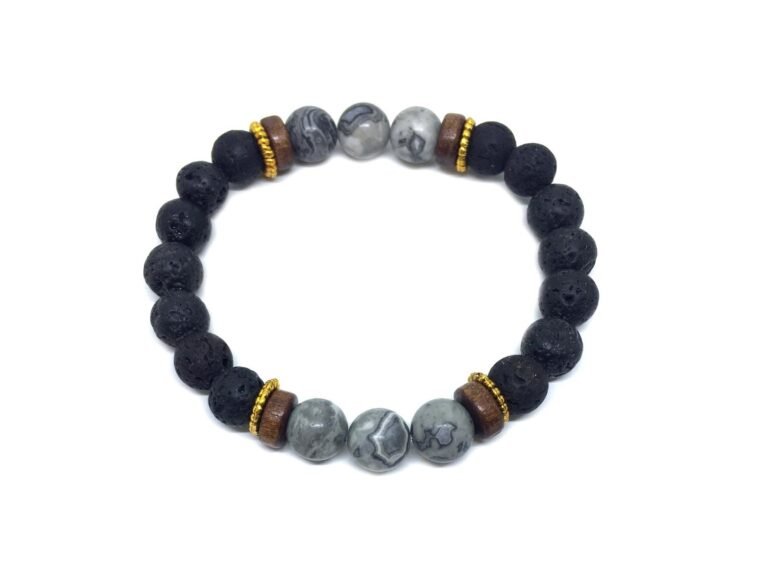 Lava Rock Bead Bracelet