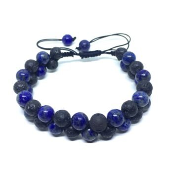 Lava Stone Bracelet Mens