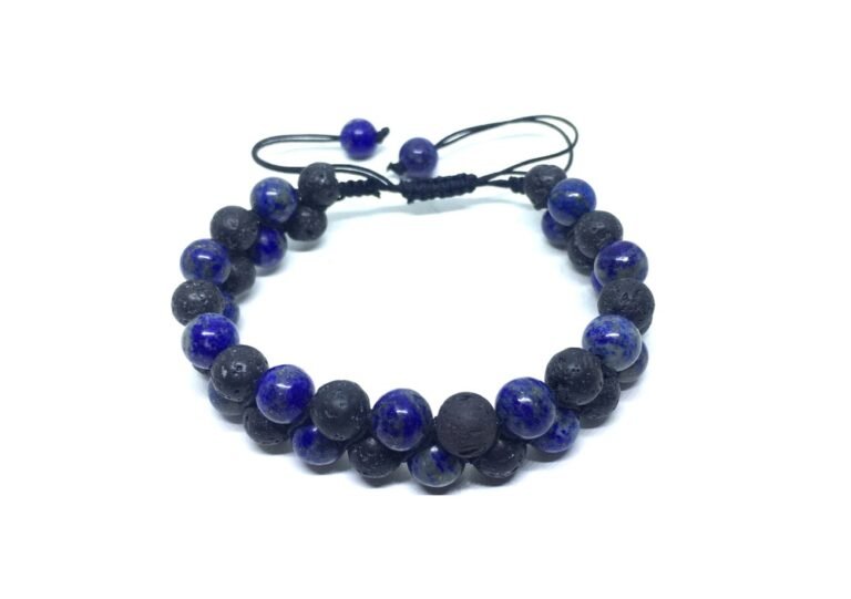 Lava Stone Bracelet Mens