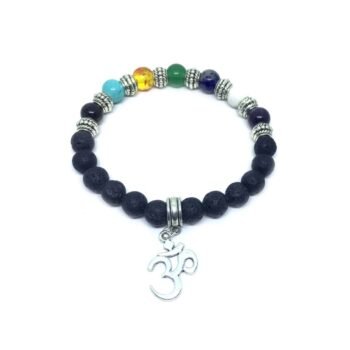 Chakra Lava Rock Bracelet