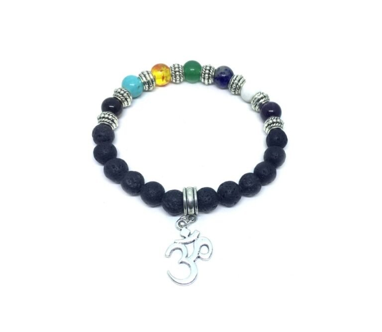Chakra Lava Rock Bracelet