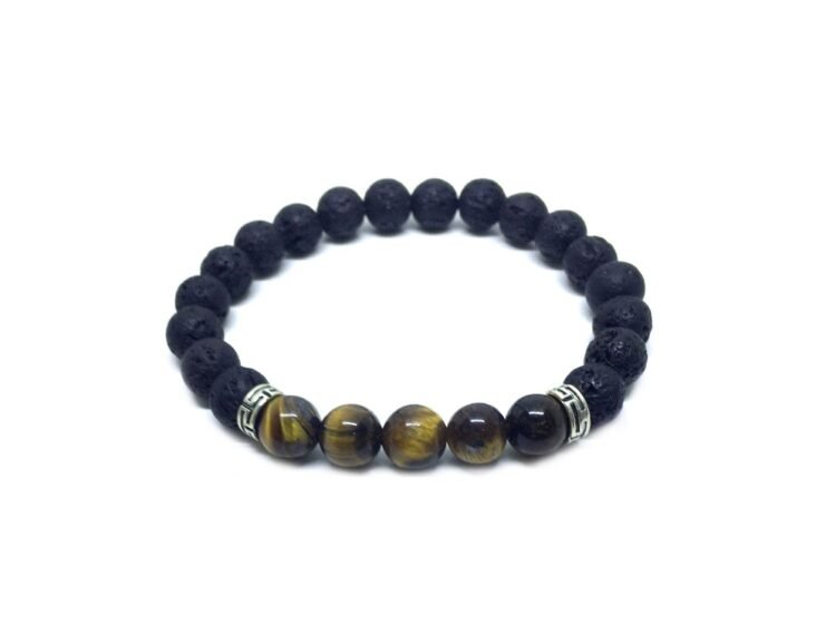 7 Chakra Bracelet With Lava Stones