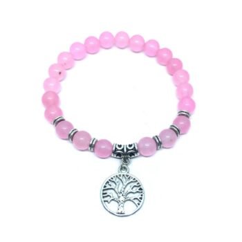 Rose Quartz Charm Bracelet