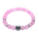 Rose Quartz Owl Bracelet