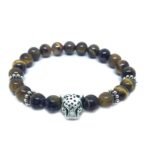 Tiger Eye Bead Leopard Bracelet