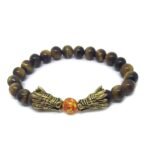 Tiger Eye Bead Dragon Bracelet