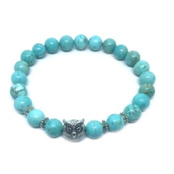 Turquoise Owl Bracelet