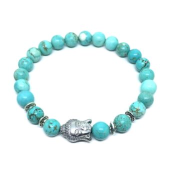 Turquoise Stone Buddha Bracelet