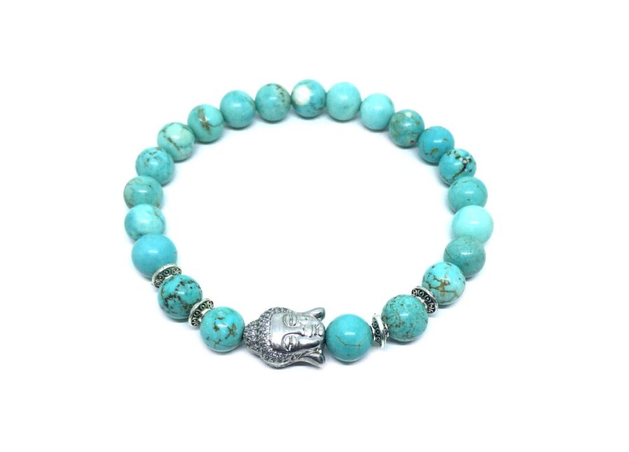 Turquoise Stone Buddha Bracelet