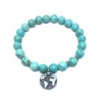 Turquoise Earth Charm Bracelet