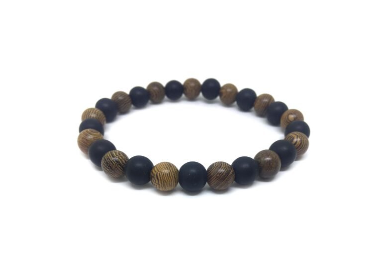 Wood Bead Bracelet for Womens