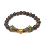 Dragon Bead Wooden Bracelet