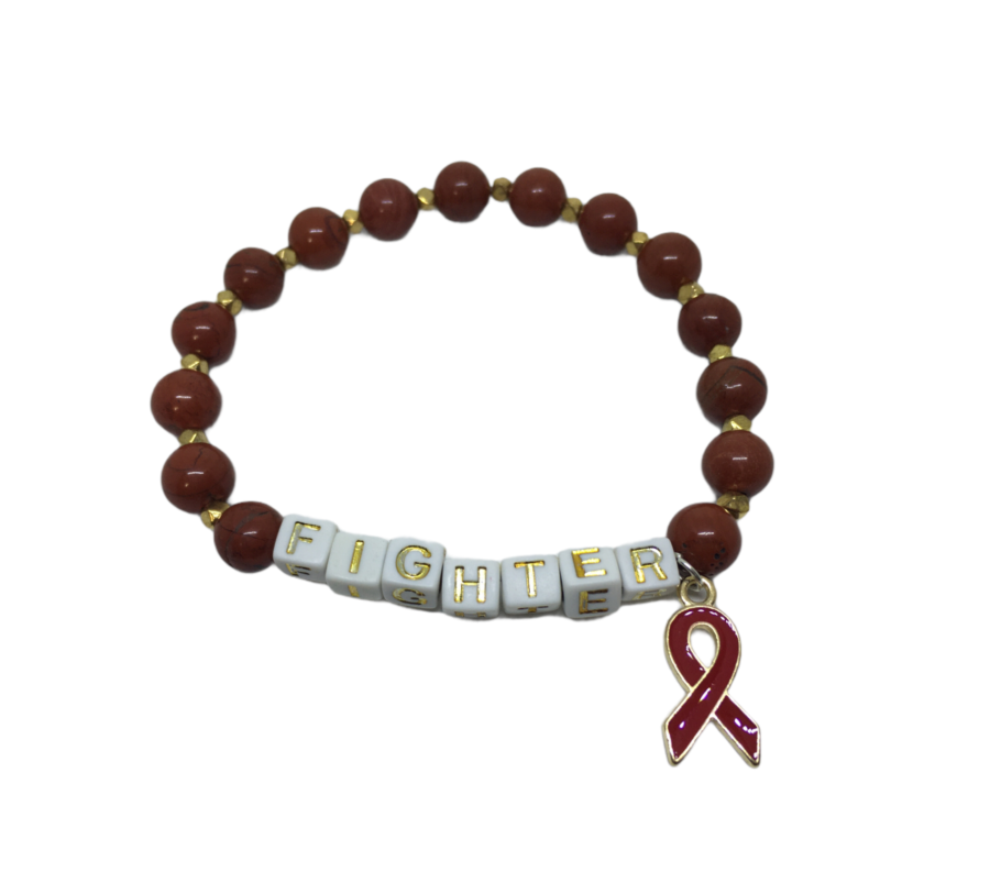 FIGHTER Awareness Bead Bracelet