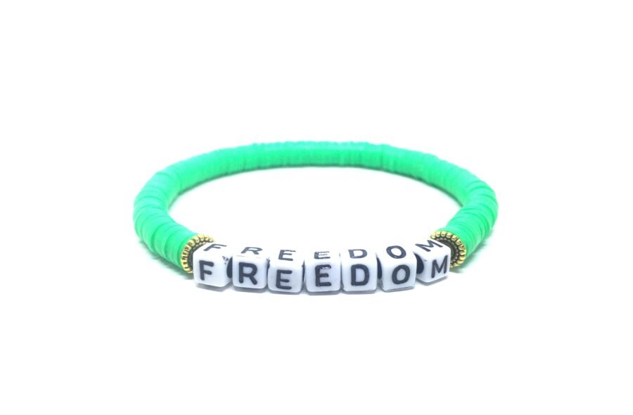 FREEDOM Heishi Name Bracelet ZHS021 ZORA Bracelets