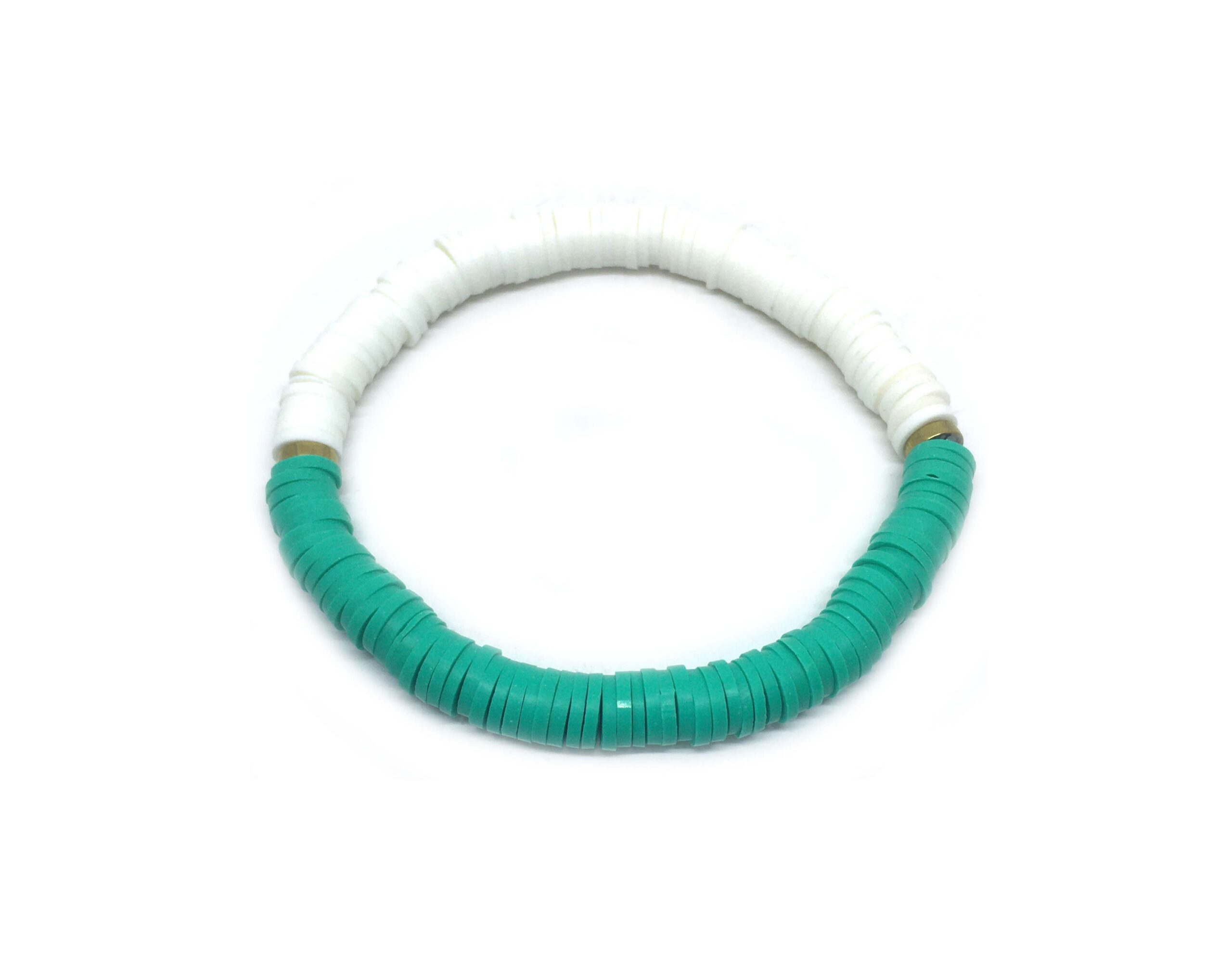 green Heishi Bracelet