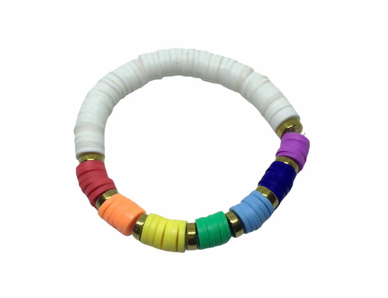 Multicolor Heishi Bead Bracelet