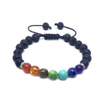 Lava Stone Buddha Bracelet