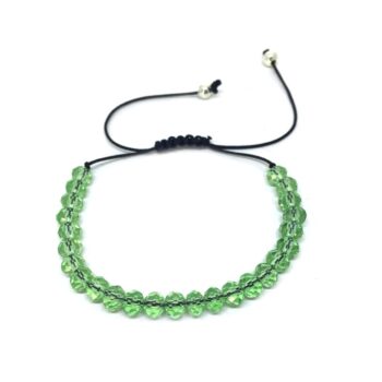 green Crystal Bracelet For Men