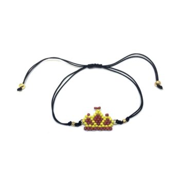 Crown Charm Miyuki Bracelet