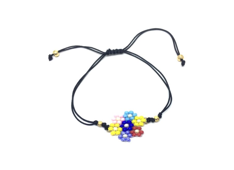 Handmade Flower Charm Miyuki Bracelet