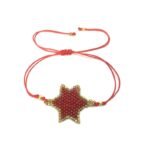 Handmade Boho Star Charm Miyuki Bead Bracelet