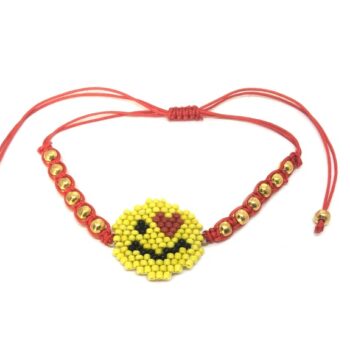 Handmade Emoji Charm Miyuki Beads Bracelet