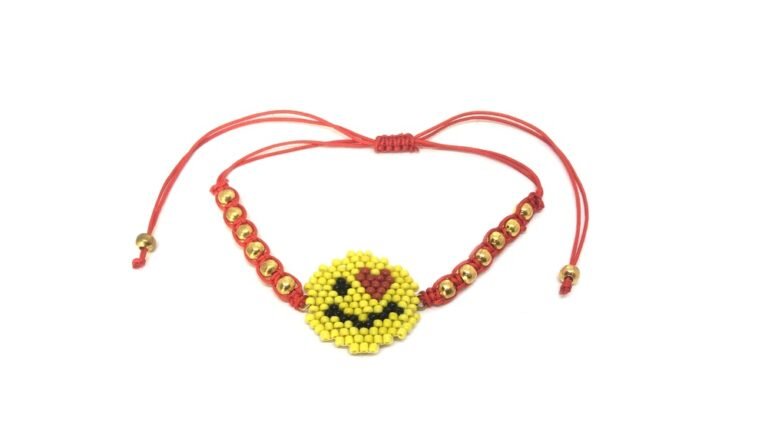Handmade Emoji Charm Miyuki Beads Bracelet