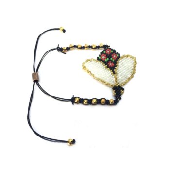 Handmade Bee Charm Miyuki Beads Bracelet
