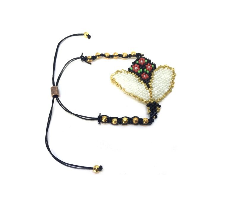 Handmade Bee Charm Miyuki Beads Bracelet