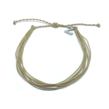 Mens Tan String Bracelet