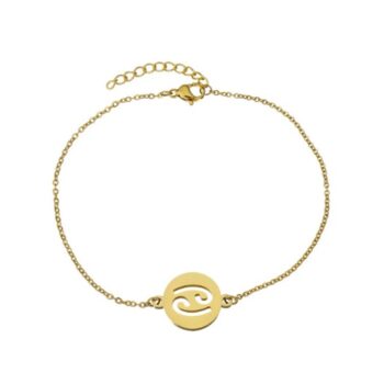 Cancer zodiac sign bracelet