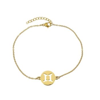 Gemini zodiac sign bracelet