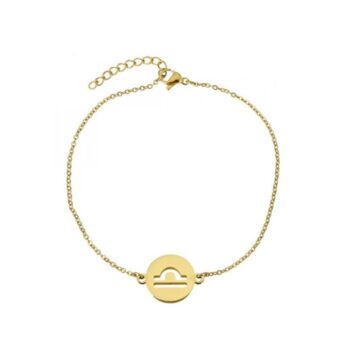 Libra zodiac sign bracelet